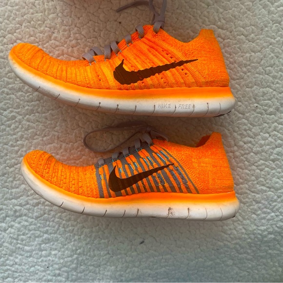 Nike Shoes - women’s Nike free RN flyknit orange size 7.5 w box